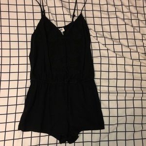 black Old Navy romper, size small